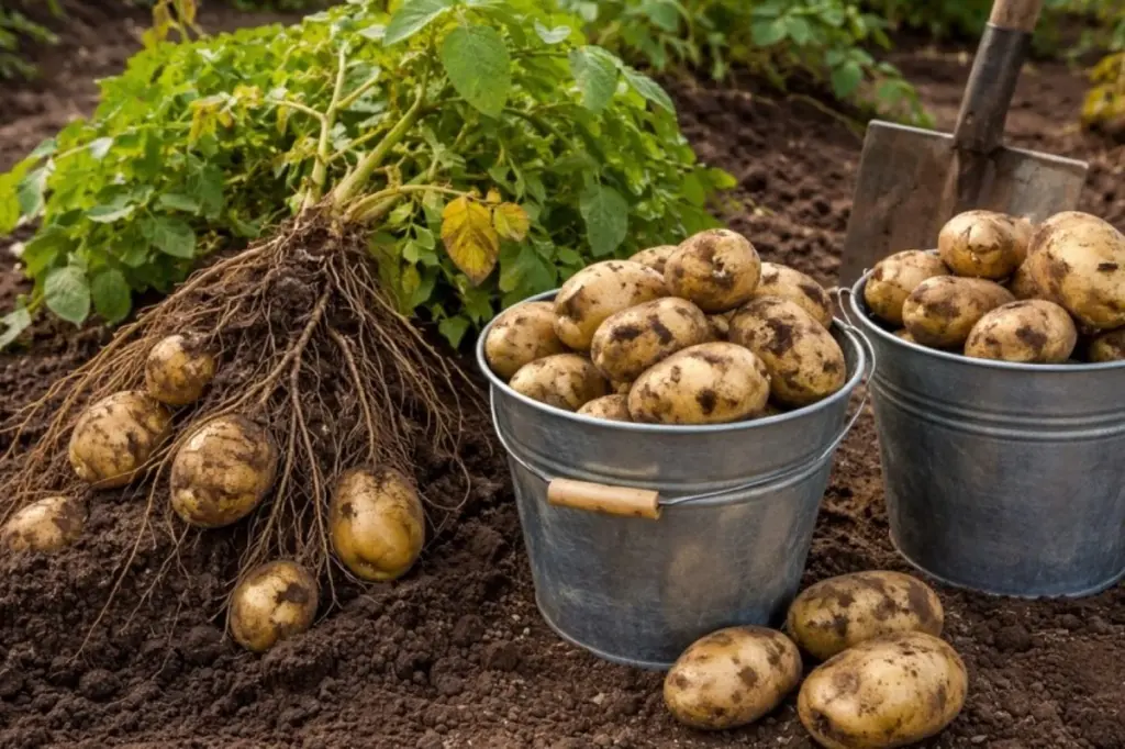 De Chinese methode: tot 20 kg aardappelen van één enkele plant oogsten